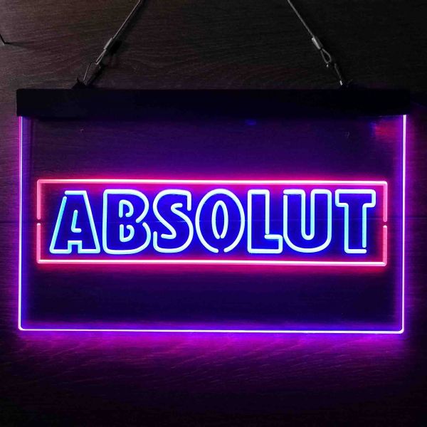 Absolut Dual LED Neon Light Sign